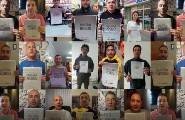 {altText(#bastaderobos. La campaña del Centro Comercial de Santa Fe,Relevan cuatro robos por día en comercios de la ciudad)}