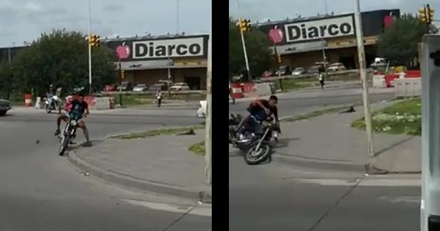 Quiso robar una moto pero el dueño lo corrió y lo bajó de un piedrazo en la cabeza