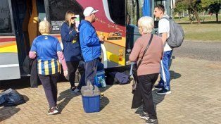 Las dos señoras viajaron en colectivo hasta Porto Alegre para ver la clasificación de Central en Copa Sudamericana.