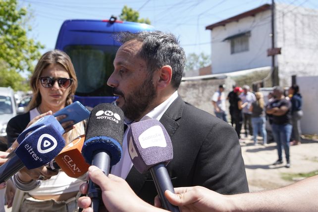 El fiscal Adrián Spelta estuvo en la escena del crimen