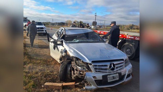 Choque múltiple en la Autovía 14: un conductor fue hospitalizado