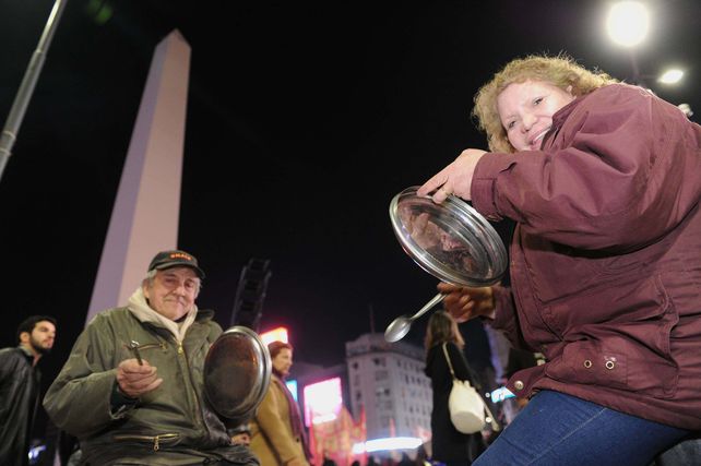 El ruidazo en el Obelisco porteño.