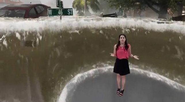 Espectacular animación con posibles efectos del huracán Florence