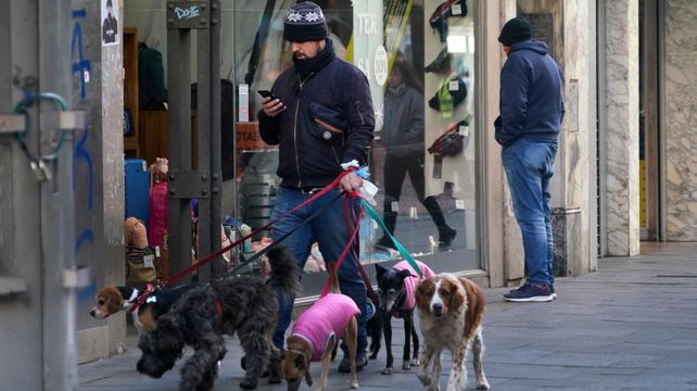 Volvió el frío: este jueves los rosarinos que madrugaron tuvieron que abrigarse bien para salir a la calle.&nbsp;