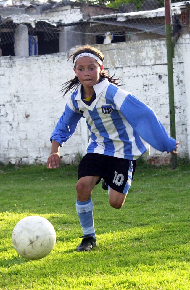 De purrete. En el fútbol infantil de Tiro Federal.