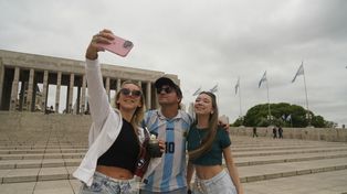 Lugares emblemáticos de Rosario, como el Monumento, fueron convocantes.