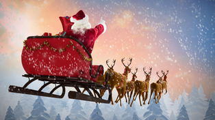 Los pequeños esperan por la llegada de Papá Noel