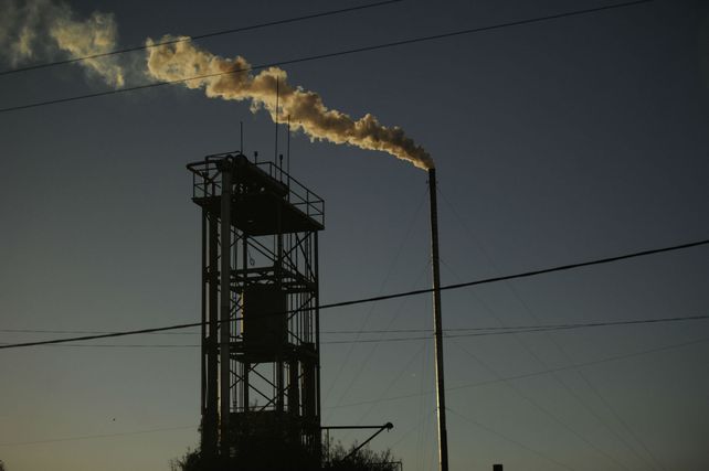 Contaminante. Una fábrica en la zona de San Lorenzo.
