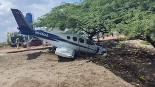 Se despistó una avioneta en el Caribe colombiano y mató a un nene en una playa