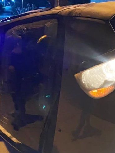 Diamante: se dirigía al trabajo y volcó su auto