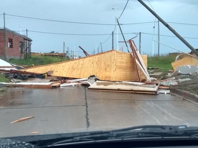 El viento destruyó viviendas y un jardín de infantes en San Benito