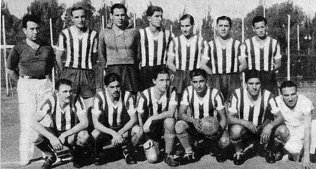 El equipo de Uni&oacute;n que hizo su estreno en los torneos de AFA en 1940.