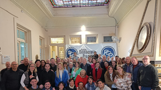 Las nuevas autoridades del PDP de Santa Fe.