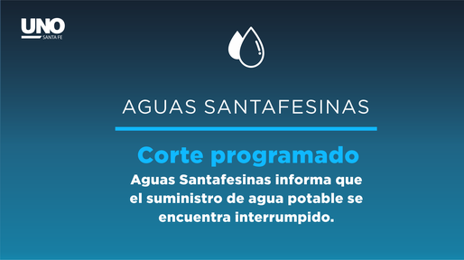 Trabajos programados por Aguas Santafesinas