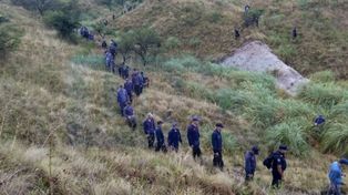 Escena criminal. En el campo de la estancia Puerto Buey, los cazadores hirieron de muerte al policía López.