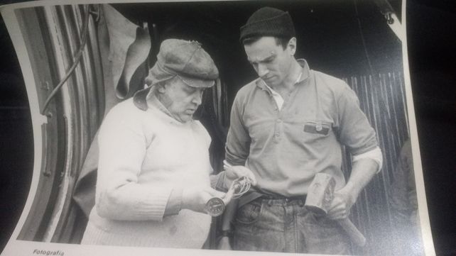 Omar Tiberti junto a Daniel Day- Lewis en “Eterna sonrisa de New Jersey”