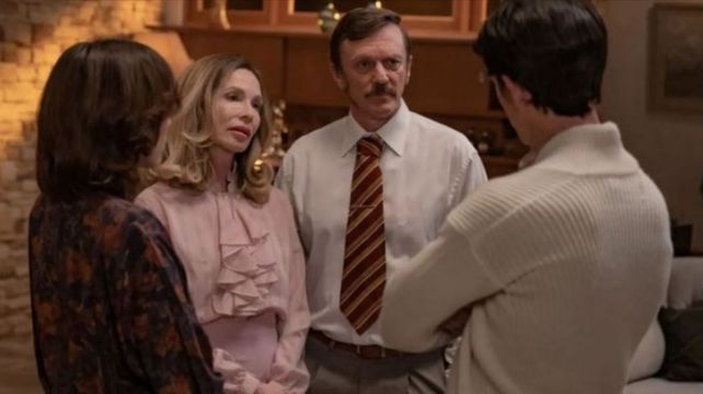La actriz junto a Federico D’Elía en “ATAV 2”.