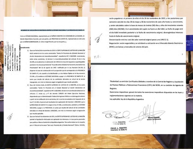 Revelan el acuerdo entre Nación y Provincia por el pago de la deuda