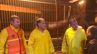 Jatón recorrió las estaciones de bombeo durante la tormenta