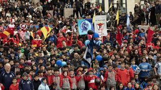 Minibásquet: más de 7.000 niños colmaron el Monumento a la Bandera