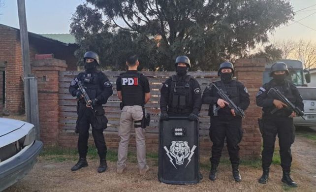La PDI participó de los allanamientos.