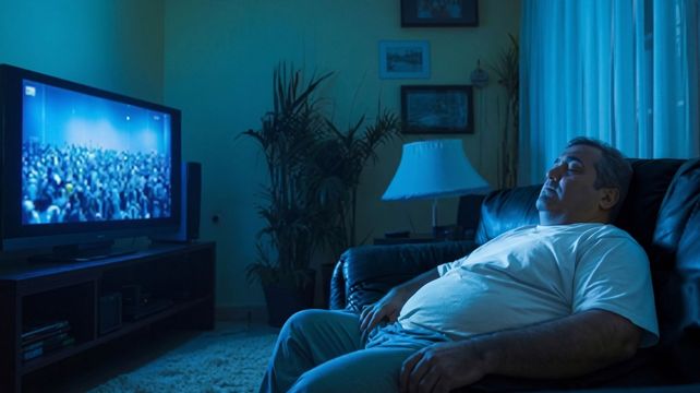 Dormir con la tele prendida no hace bien