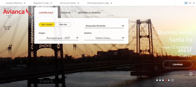Avianca ya ofrece pasajes a Buenos Aires desde Sauce Viejo