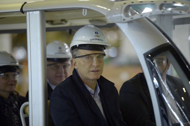 El presidente Mauricio Macri visitó la planta de Alvear.