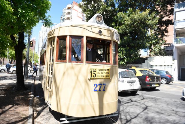 El histórico tranvía volvió a funcionar por unas horas en la ciudad.