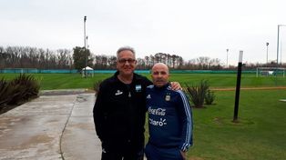 Sampaoli se reunió con Velasco en Ezeiza