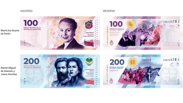 Los pesos transformados en papelitos de colores