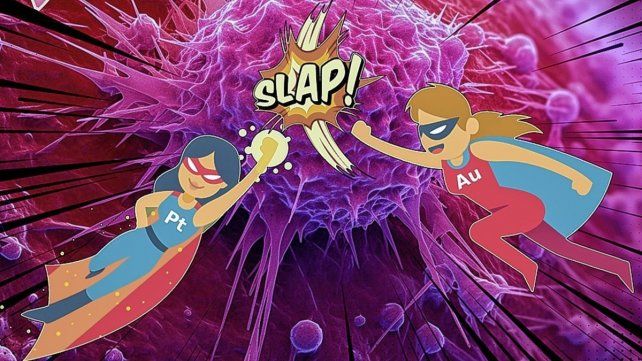 Portada. De la revista Chemistry: A European Journal que destaca por su relevancia investigación sobre cáncer de mama triple negativo.