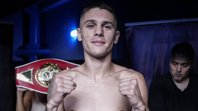 El púgil del Club Atlético Colón dio en la balanza 62.000 kg y está listo para dar batalla.