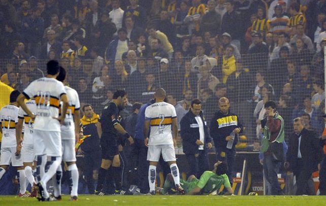 Locura. En el estreno de la Sudamericana