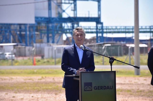 Hace 40 años que no se construía una acería, dijo Macri al inaugurar la planta Gerdau