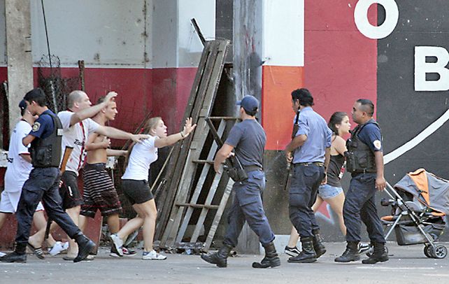 Miedo. Socios que pasaban el día en el parque vivieron una jornada de terror