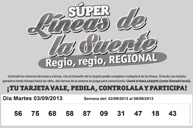 Seguí jugando con las Súper Líneas de las Suerte