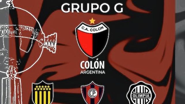 Colón conforma el Grupo G de la Copa Libertadores.