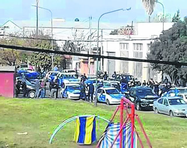 zona norte. Los incidentes se desataron ayer al mediodía.