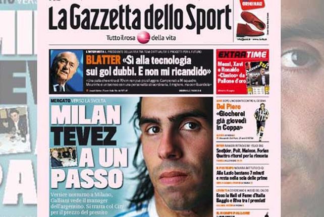 Tevez, más cerca de Milan