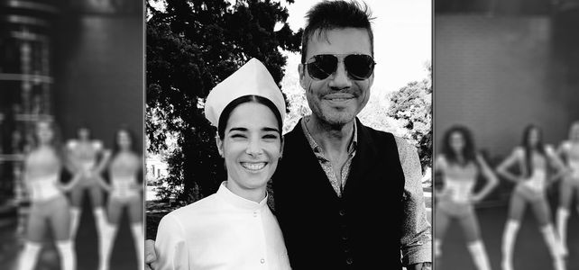 Juanita Viale grabó la apertura de ShowMatch con Marcelo Tinelli