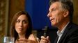 Aval. Vidal dijo que no va a negociar con ningún sector. El presidente salió a apoyar a la mandataria bonaerense.