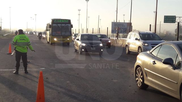 Un choque a la altura de La Guardia provocó demoras en el tránsito de hora pico de la 168
