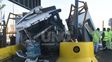 El accidente fue en la cabina de peaje, a la altura del kilómetro 22 de la autopista. El accidente fue en la cabina de peaje, a la altura del kilómetro 22 de la autopista.