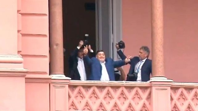 ¿A qué fue Diego Maradona a la Casa Rosada?
