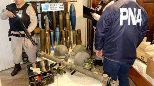 En un operativo coordinado por el Ministerio de Seguridad, Prefectura y Ejército hallaron un cañón Krupp y más de 70 armas en un megaoperativo en Entre Ríos.
