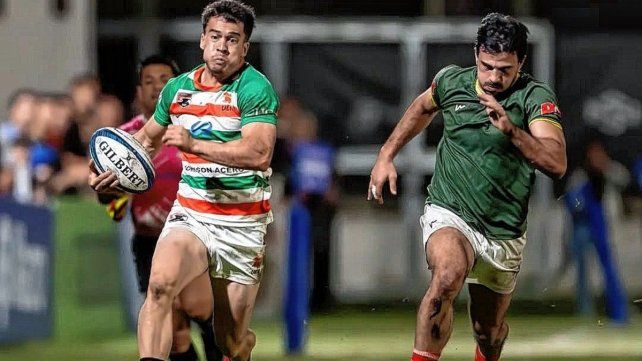 Joaquín Maiztegui marcó el único try para Entre Ríos en la final ante Nordeste.