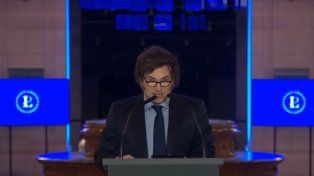 El presidente Javier Milei