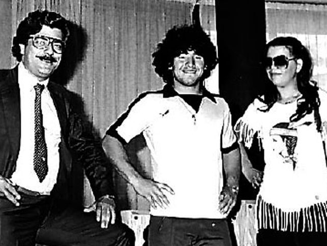 Con Diego. Luigi Gibilaro y la autora de la nota.