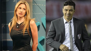 Alina Moine y Marcelo Gallardo, un amor de idas y vueltas que nunca llegó a formalizarse